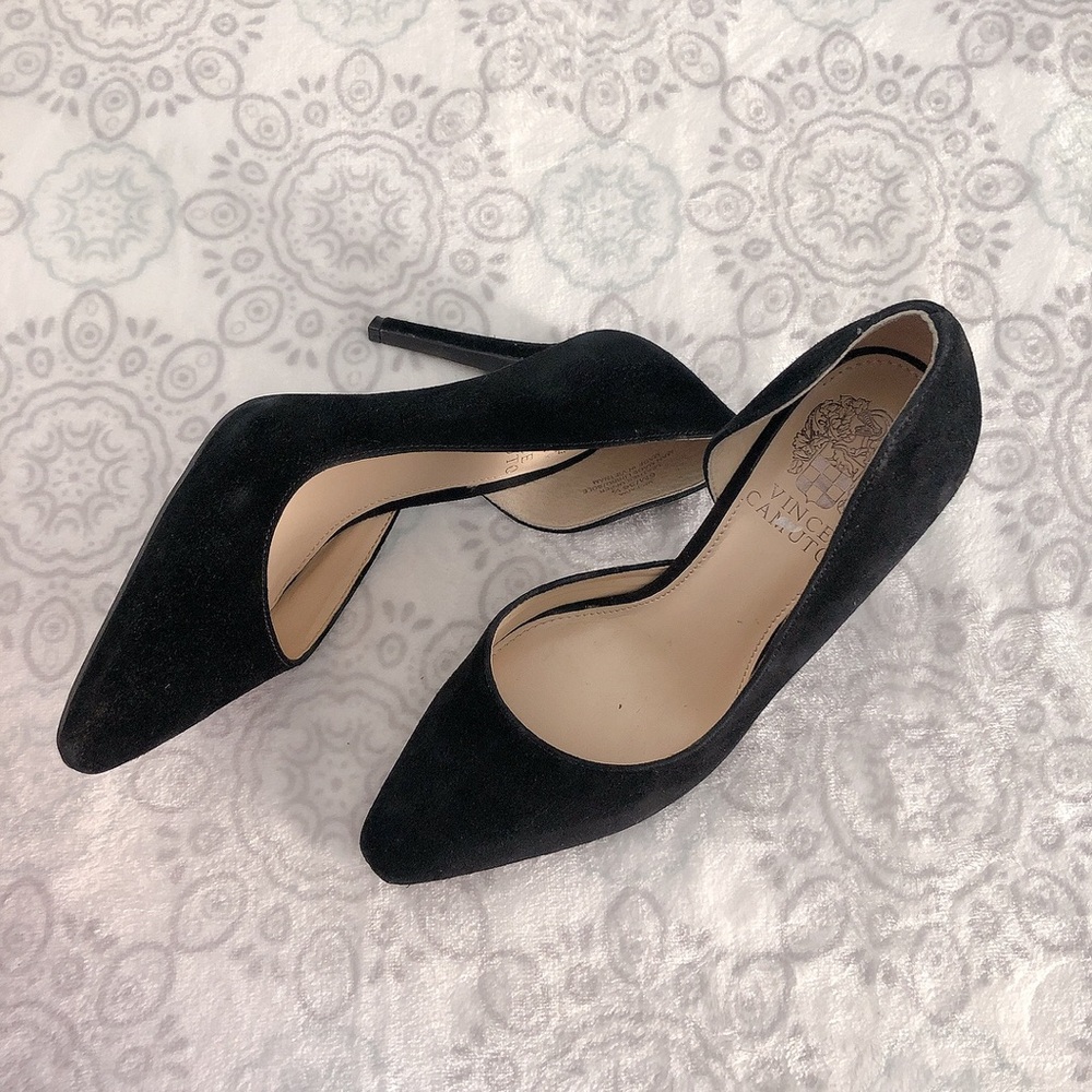 Black Suede Vince Camuto pump